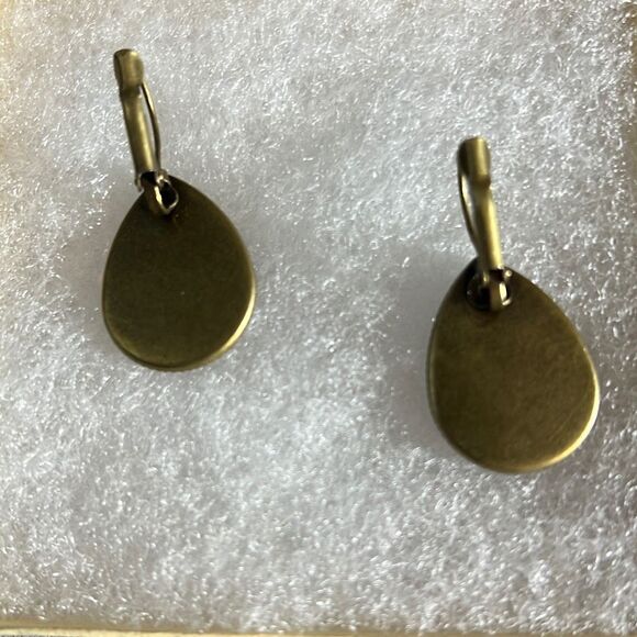 Colorful Teardrop Millefiori Glass Earrings - Picture 3 of 5